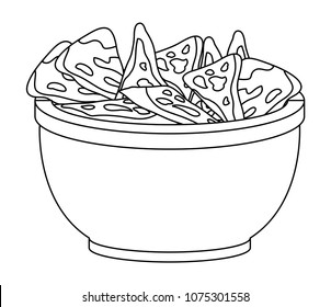 vessel with delicious nachos