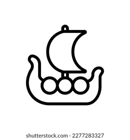 Vessel Flat Icon Logo Illustration. Medieval Icon-set. Suitable For Web Design, Logo, App.