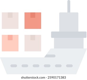 Vessel Icon Element For Design