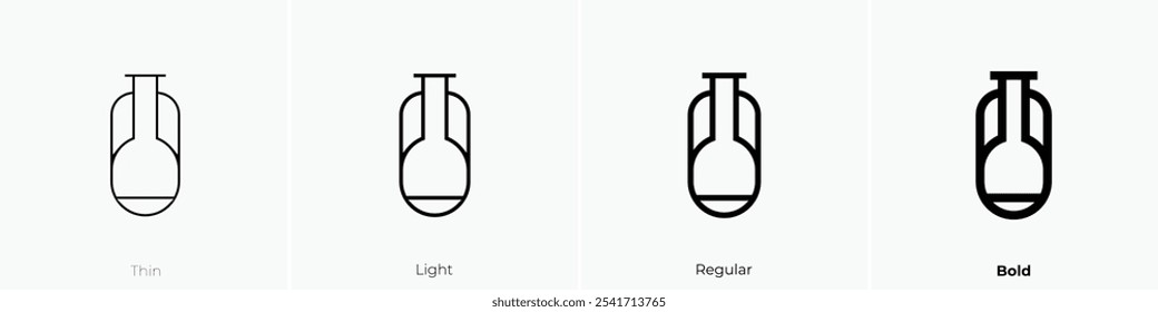vessel icon. Thin, Light Regular And Bold style design isolated on white background