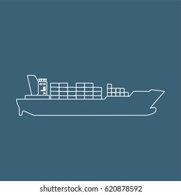 Vessel icon, vector illustration design. Transport icons.