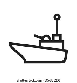 Vessel, oil, supply icon vector image. Can also be used for military. Suitable for use on web apps, mobile apps and print media.