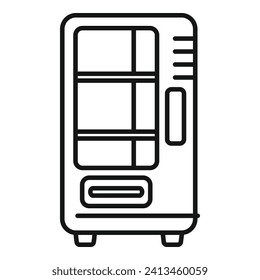 Vessel snack machine icon outline vector. Portable bottle. Coffee vending