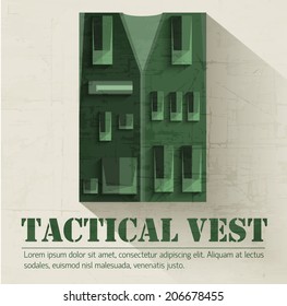 Vest art icon. Vest classic background. Vest illustration concept. 