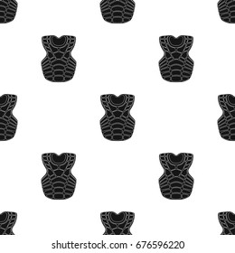 Vest baseball. Baseball single icon in black style vector symbol stock illustration web.