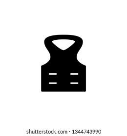 vest black and white icon