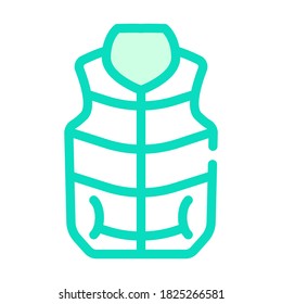 vest clothes color icon vector. vest clothes sign. isolated symbol illustration