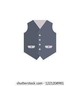 Vest color icon. Element of color clothes icon for mobile concept and web apps. Detailed Vest icon can be used for web and mobile