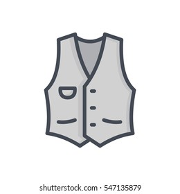 Vest colored icon