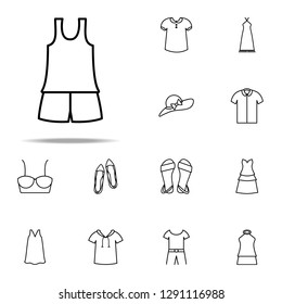 vest combine icon. Summer Clothes icons universal set for web and mobile