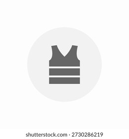 vest contrast icon sign vector