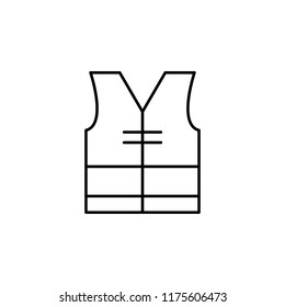 vest. Element of construction icon for mobile concept and web apps. Thin line vest can be used for web and mobile