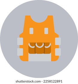 Vest Flat Vector Icon Design