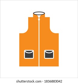 Vest Icon Color Design Vector Template Illustration On White Background