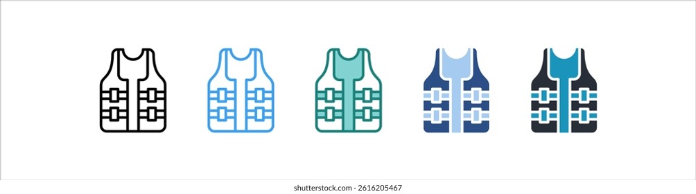 Vest Icon In Different Style Vector