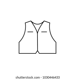 vest icon. Element of clothes icon. Premium quality graphic design. Signs,  symbols collection icon for websites, web design, mobile app on white background