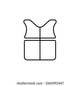 vest icon. Element of simple icon for websites, web design, mobile app, info graphics. Thin line icon for website design and development, app development on white background