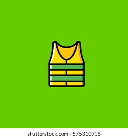 vest icon flat design