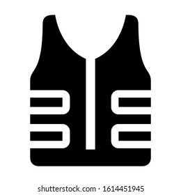 vest icon isolated sign symbol vector illustration - high quality black style vector icons
