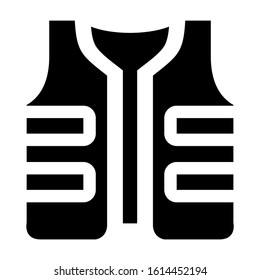 vest icon isolated sign symbol vector illustration - high quality black style vector icons
