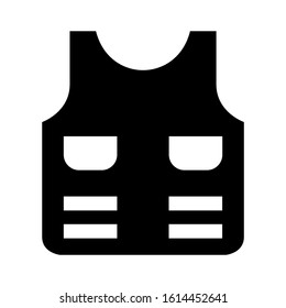 vest icon isolated sign symbol vector illustration - high quality black style vector icons
