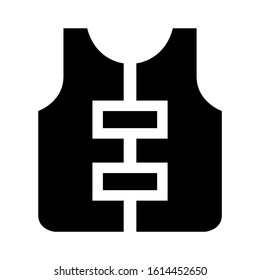 vest icon isolated sign symbol vector illustration - high quality black style vector icons
