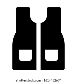 vest icon isolated sign symbol vector illustration - high quality black style vector icons
