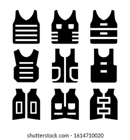 vest icon isolated sign symbol vector illustration - Collection of high quality black style vector icons
