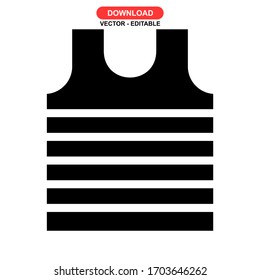 vest icon or logo isolated sign symbol vector illustration - high quality black style vector icons
