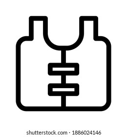 Vest icon or logo isolated sign symbol vector illustration - high quality black style vector icons
