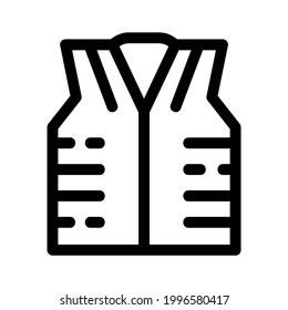 vest icon or logo isolated sign symbol vector illustration - high quality black style vector icons
