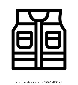 vest icon or logo isolated sign symbol vector illustration - high quality black style vector icons
