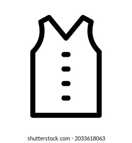 vest icon or logo isolated sign symbol vector illustration - high quality black style vector icons
