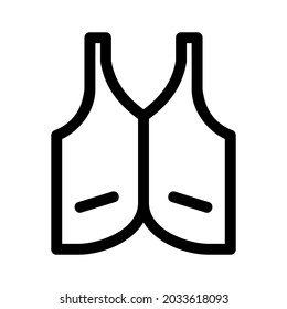 vest icon or logo isolated sign symbol vector illustration - high quality black style vector icons
