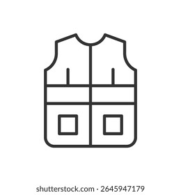 Vest Icon Sign Symbol Vector