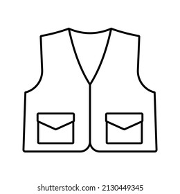 vest icon. simple sign. vector illustration