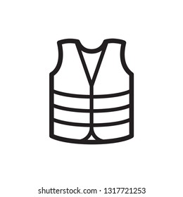 vest icon in trendy flat style 