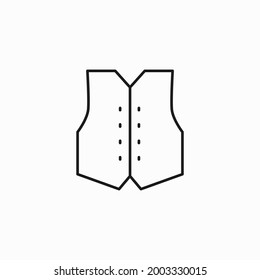 vest icon in trendy flat style