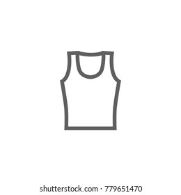 Vest icon vector