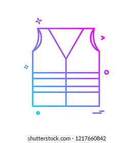 vest icon vector design