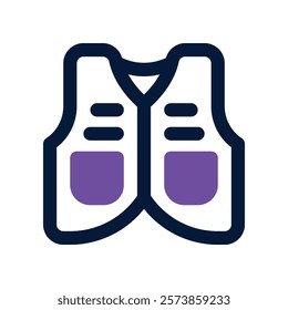 vest icon. vector dual tone icon for your website, mobile, presentation, and logo design.