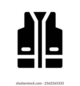 vest icon. vector glyph icon for your website, mobile, presentation, and logo design.