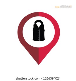 vest icon. vector illustration.