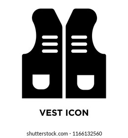 Vest icon vector isolated on white background, Vest transparent sign