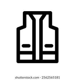 vest icon. vector line icon for your website, mobile, presentation, and logo design.