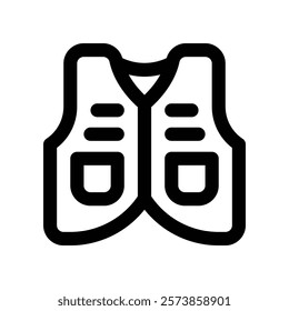 vest icon. vector line icon for your website, mobile, presentation, and logo design.