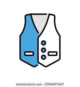 Vest icon vector stock illustration