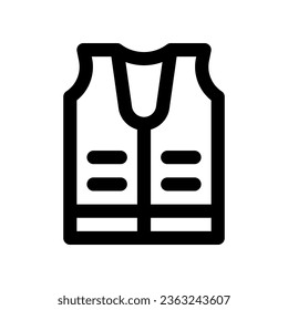 vest icon. vector icon for your website, mobile, presentation, and logo design.