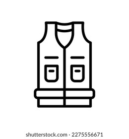 vest icon for your website, mobile, presentation, and logo design.