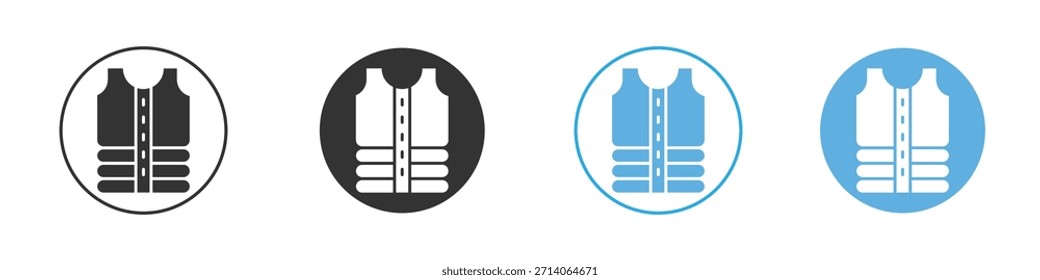 Ícone da jaqueta. Modelo de design de ícone gráfico